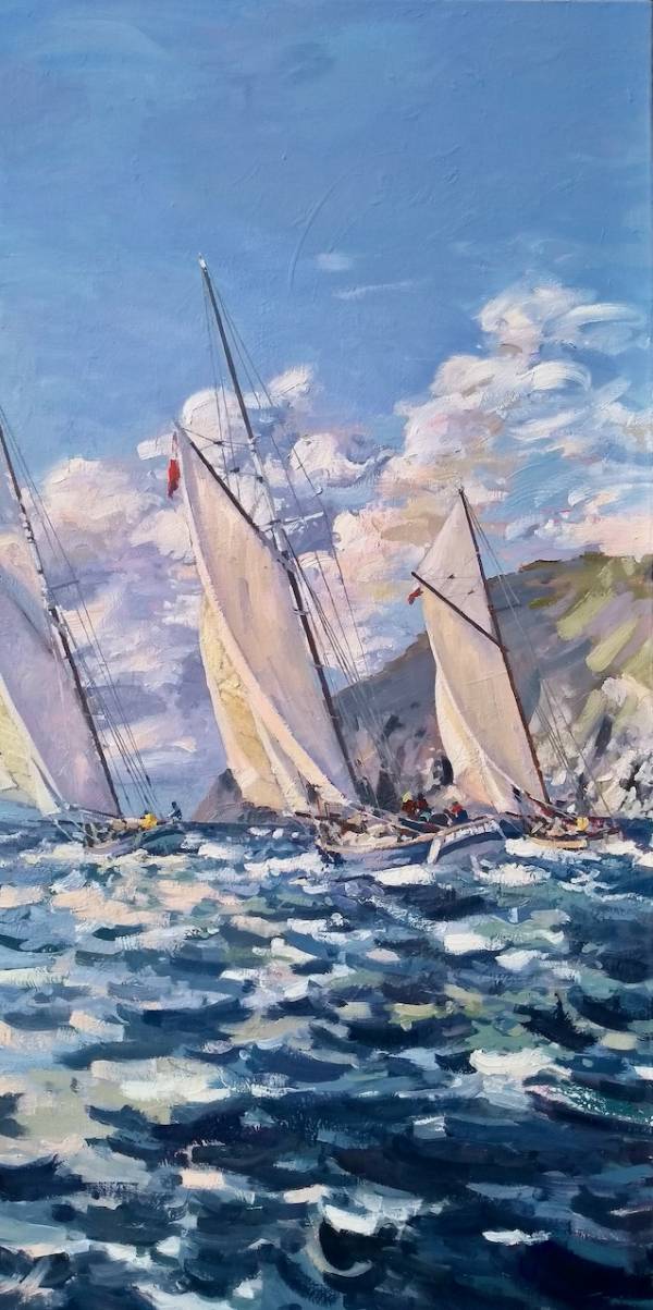 - Oil on Canvas, Painting by Jill Hudson, measuring 100 x 50 cm (H x W) £985